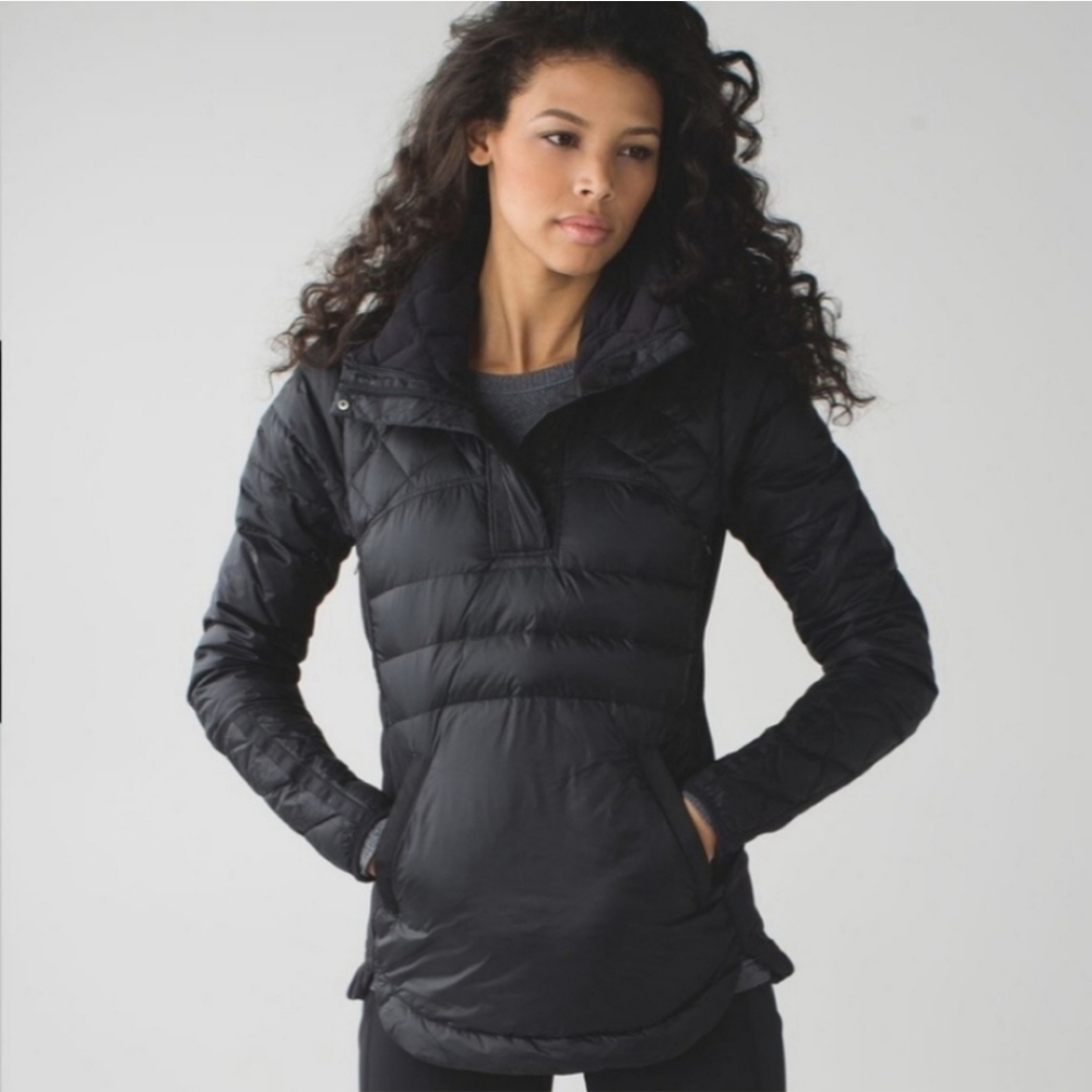 Lululemon What The Fluff Pullover Black Quilted 6